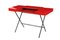 Cosimo Desk with Red Glossy Lacquered Top by Marco Zanuso Jr. for Adentro, 2017 9