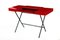 Cosimo Desk with Red Glossy Lacquered Top by Marco Zanuso Jr. for Adentro, 2017 2
