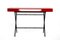 Cosimo Desk with Red Glossy Lacquered Top by Marco Zanuso Jr. for Adentro, 2017 4