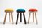 Ninna Stool in Wenge Stained Ash with Wool Seat by Carlo Contin for Adentro 1