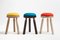 Ninna Stool in Wenge Stained Ash with Wool Seat by Carlo Contin for Adentro, Image 1