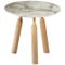 Ninna Round Side Table in Ash with Marble Top by Carlo Contin for Adentro 5