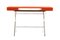 Cosimo Desk with Orange Glossy Lacquered Top by Marco Zanuso Jr. for Adentro, 2017 2