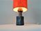 Lampe de Bureau Vintage en Pierre Orange et Bleue, 1960s 5