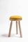 Ninna Stool in Natural Ash with Yellow Wool Seat by Carlo Contin for Adentro 1