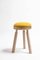 Ninna Stool in Natural Ash with Yellow Wool Seat by Carlo Contin for Adentro, Image 1