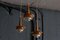 Danish Three-Armed Copper Ceiling light, 1960s, Image 4