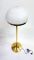 Glass and Brass Floor Lamp, 1960s, Image 3