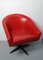 Red Armchairs, 1960s, Set of 3 1