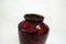 Jarrón de cerámica esmaltado en rojo, años 70, Imagen 2