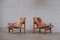 Hunter Safari Chairs by Torbjørn Afdal for Bruksbo, 1960s, Set of 2 1