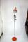 Orange Chrome Plated Floor Lamp, 1970s 4