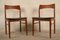 Leather and Teak Chairs by Henning Kjærnulf for Vejle Mobelfabrik, 1960s, Set of 2 1