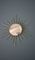 Vintage Brass Sunburst Mirror, 1960s 8