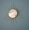 Miroir Sunburst Vintage en Laiton, 1960s 1