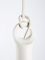 Lifting Pendant in Matte White Pigmented Porcelain by Patrick Hartog, Image 2