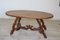 Antique Oval Walnut Table, Image 2