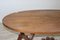 Tavolo ovale antico in legno di noce, Immagine 8