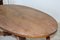Antiker ovaler Tisch aus Nussholz 7