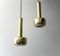 Suspensions Guldpendel Vintage en Laiton par Vilhelm Lauritzen pour Louis Poulsen, Set de 2 4