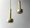Vintage Guldpendel Brass Pendants by Vilhelm Lauritzen for Louis Poulsen, Set of 2 4
