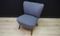 Danish Blue-Grey Lounge Chair, 1960s 4