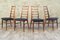 Scandinavian Rosewood Lis Chairs by Niels Koefoeds for Koefoeds Møbelfabrik, 1960s, Set of 4 2