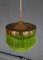 Green Fringe Ceiling Lamp by Hans-Agne Jakobsson, 1960s 3