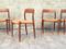 Scandinavian Model 75 Chairs by Niels Otto Moller, 1960s, Set of 4 7