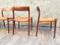 Scandinavian Model 75 Chairs by Niels Otto Moller, 1960s, Set of 4 4