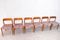 Model 75 Chairs by Niels O. Møller for J.L Møllers, 1960s, Set of 6 1