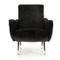 Mid-Century Italian Black Velvet Armchair, 1950s, Image 7