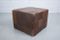 Vintage Leather Patchwork Pouf/Stool from de Sede, 1970s, Image 7