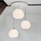 Polly Inverse 3-Drop Suspension Lamp by One Foot Taller 3
