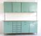 Italian Teal & White Formica Kitchen Cabinet, 1950s, Image 1
