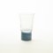 Vasos con bases en azul grisáceo Moire Collection de vidrio soplado a mano de Atelier George. Juego de 6, Imagen 1