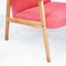 Sedia rossa con gambe a compasso, anni '60, Immagine 7