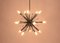 Lámpara colgante Sputnik de metal cromado, años 60, Imagen 9