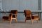 GE 240 Easy Chairs by Hans J. Wegner for Getama, 1950s, Set of 2 1