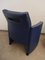 Blue Lounge Chairs by Jean Michel Wilmotte, 1970s, Set of 2 4