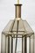 Vintage Art Deco Deckenlampe aus goldenem Glas 5