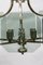 Glass and Nickel Foyer Chandelier, 1970s 5