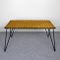 Rattan & Metal Coffee Table by Guys Raoul, 1950s 1