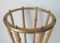Brass and Bamboo Umbrella Stand, 1950s 4