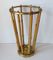 Brass and Bamboo Umbrella Stand, 1950s 1