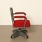 Red Kingsit No. 7500 Swivel Chair from Ahrend De Cirkel, 1930s 5