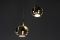 Lámparas colgantes Mid-Century de Werner Schou, años 70. Juego de 2, Imagen 3