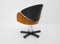 Italian Modern Black and Brown Swivel Chair, 1989, Image 5