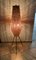 Lámpara de pie Mid-Century con pantalla de mimbre, Imagen 7