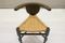 Mid-Century Wooden Chair with Bast Work 5